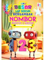 Buku Besar Lap Bersih Bergambar Nombor, Bentuk & Warna